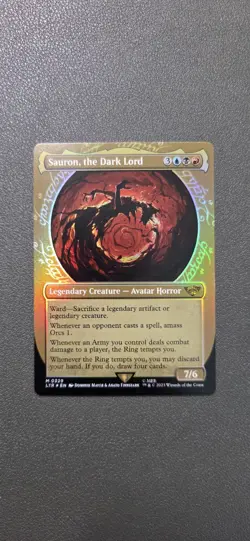 Sauron, Dark Lord (Showcase) #329 (Foil) - NM - Lord Of The Rings LTR Magic MTG - Image 3