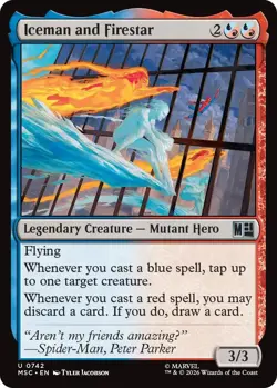 Foil - Iceman and Firestar - 742 / NM / English MTG - Image 1