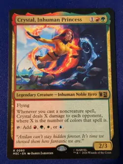 Crystal, Inhuman Princess 80 MSC Commander: Marvel Super Heroes Magic MTG NM - Image 1