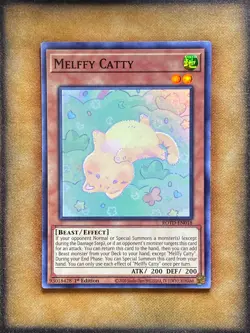 Yugioh Melffy Catty ROTD-EN018 Super Rare 1st Ed NM - Image 1
