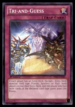 Yu Gi Oh! Tri and Guess PRIO EN080 PRIO 1st Edition Regular - Image 1