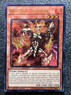 Yugioh Volcanic Trooper LD10-EN019 Ultra Rare 1st Edition NM - Image 1