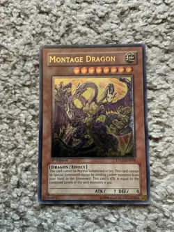 Yu-Gi-Oh! TCG Montage Dragon TDGS-EN014 1st Edition NM Condition - Image 1