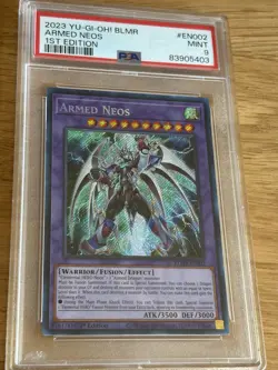 Armed Neos BLMR-EN002 Secret Rare Edition Yugioh PSA 9 Mint - Image 1
