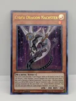 CYBER DRAGON NACHSTER DUPO-EN036 DUEL POWER YU-GI-OH 1ST EDITION MP - Image 1