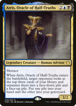 ATRIS, ORACLE OF HALF-TRUTHS x4 mtg NM-M Theros Beyond Death 4 Rare - Image 1