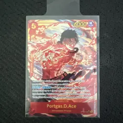 Bandai Portgas D. Ace OP-06 OP06-118 One Piece Card Game Alt Art Foil SR - Image 1