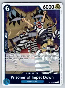 PRISONER OF IMPEL DOWN OP16-042 THE TIME OF BATTLE FOIL - Image 1