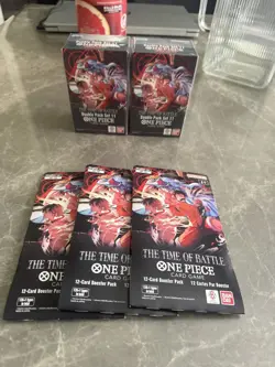 (2) One Piece Double Pack Set 11 Boxes Plus (3) Sleeved Boosters Op16 🔥🔥🔥 - Image 1