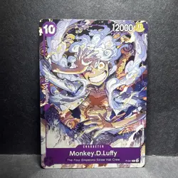 Monkey.D.Luffy P-041 One Piece Starter Deck 18: PURPLE Promo TGC LP - Image 1