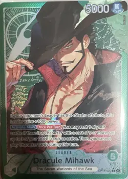 Dracule Mihawk - OP14-020 (Alternate Art) OP14-020 The Azure Sea's Seven Foil - Image 2