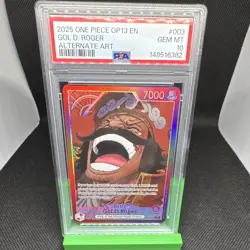 Gol D. Roger OP13-003 Carrying on His Will Alt Art Foil Leader 7000 Eng PSA 10 - Image 1