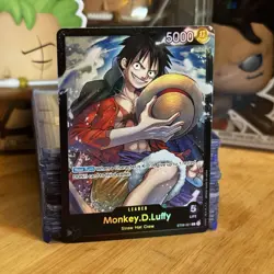 Monkey.D.Luffy ST08-001 SR Holo Foil Leader - One Piece TCG Starter Deck 8 NM - Image 2