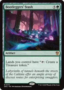 MTG Magic The Gathering Bootlegger’s Stash DRC Mythic Green Commander FREE SHIP - Image 1