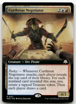 Cutthroat Negotiator (Extended Art) #127 (NM) March of the Machine MOC Magic MTG - Image 1