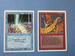 MTG Revised Lot, Shivan Dragon and Braingeyser! 1994 Vintage Magic! - Image 1