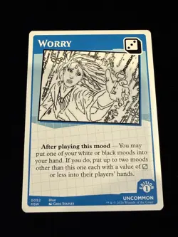 MTG Secret Lair Mood Swings - Worry - Uncommon - Card # 0052 - NM - Image 1