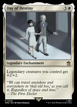 Day of Destiny NM Doctor Who MTG Magic The Gathering White English Card - Image 1