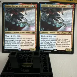 MTG Captain Howler, Sea Scourge Legendary Creature DFT Rare Shark Pirate x2 - Image 1