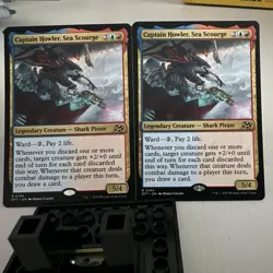 MTG Captain Howler, Sea Scourge Legendary Creature DFT Rare Shark Pirate x2 - Image 2