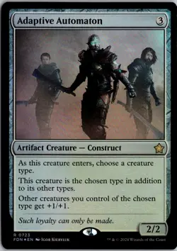 Adaptive Automaton 723 Rare Foundations Magic: The Gathering Foil Near Mint - Image 1