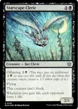 Starscape Cleric (FOIL) BLB #116 Bloomburrow Magic: The Gathering Near Mint - Image 1