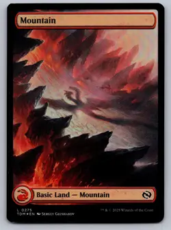 Mountain (0275) 275 Land Tarkir: Dragonstorm Magic: The Gathering Foil LP - Image 1