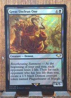 MTG💀 Great Unclean One ( SURGE FOIL ) Warhammer 40000 NEAR MINT...💀❤ - Image 1