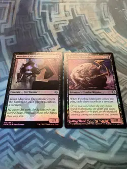 MTG Foil Merciless Executioner FTR & Fleshbag Marauder ALA both EX/LP+ - Image 2