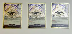 One Piece Card Game English Ground Death OP1-096 Event Card x3 lot - Image 1