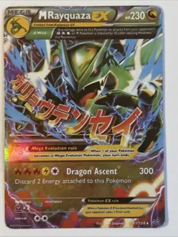 Pokemon TCG M Rayquaza EX Roaring Skies Ultra Holo Card 61/108 2015 - Image 1