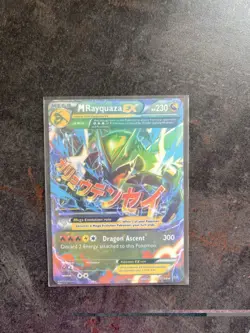 Pokemon TCG Roaring Skies M Rayquaza EX Holo Rare Card 61/108 2015 - Image 1