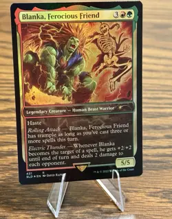 Blanka, Ferocious Friend 431 Rare Foil Alt Art - Secret Lair Drop MTG EN - Image 1