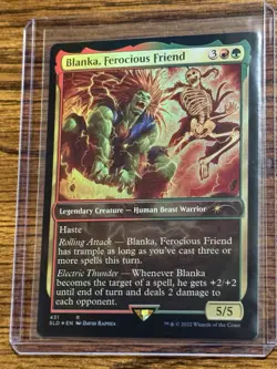 Blanka, Ferocious Friend 431 Rare Foil Alt Art - Secret Lair Drop MTG EN - Image 4