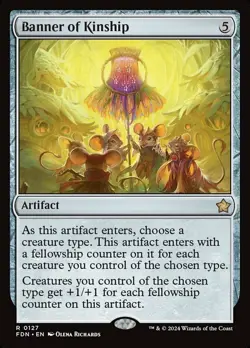 1x Banner of Kinship MTG - Foundations - NM-Mint - Image 1
