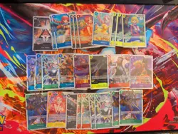 One Piece TCG 28x Super Rare SR Card Lot English NM + Duplicates - Image 1