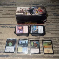 Marvel Super Heroes Magic The Gathering 339 Bulk & 69 Rare/Foil/Mythic Card Lot - Image 1