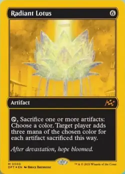 Mint/Near-Mint, English - 1 x MTG Radiant Lotus - First-Place Foil Aetherdrift - Image 1