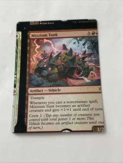 MTG Magic the Gathering FOIL MIZZIUM TANK - NFC Miscut/Off-Centered - Image 1