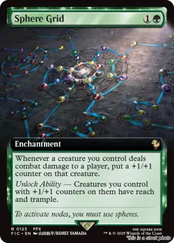 MTG Sphere Grid (Extended Art) Card #123 Commander: FINAL FANTASY NM Magic - Image 1