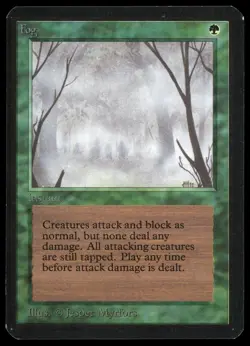 1993 MTG Magic the Gathering Card Alpha Fog Raw LP Gaming Card TCG - Image 1