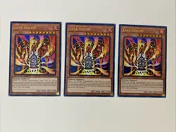Yugioh - Lava Golem x 3 - 1st Edition Ultra Rare NM - Free Holo Card - B - Image 1