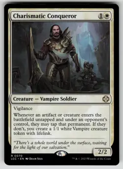 Charismatic Conqueror Rare Commander: The Lost Caverns of Ixalan 70 MTG NM 2023 - Image 1