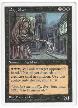 Magic the Gathering MTG - 5th Edition: Rag Man Rare Card #190 - Image 1
