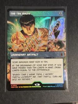 The Ten Rings (Borderless) 0313 - Marvel Super Heroes - Non Foil - MTG - NM - Image 1