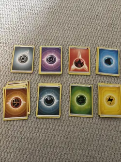 Pokemon TCG – 60x Mixed Energy Cards Bundle – Fire Water Grass Psychic + More - Image 2