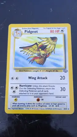 Pokemon TCG Pidgeot Jungle 8/64 Holo Rare MP Vintage - Image 1
