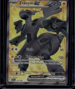 Zekrom ex 158/086 Holo Ultra Rare Black Bolt Pokemon Near Mint A793 - Image 1