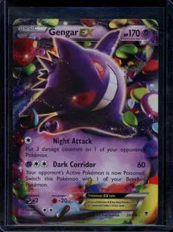 Gengar EX Pokemon 2014 XY Phantom Forces Ultra Rare 34/119 NM - Image 1