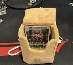 Eevee Plush Deck Box 100 ct Standard Size Pokemon TCG Flap Closure Brown - Image 5